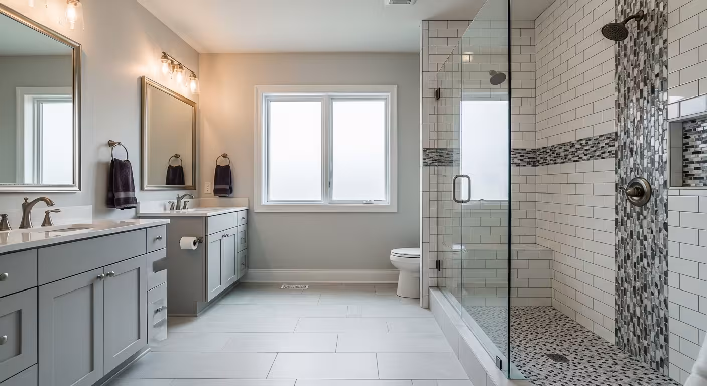 Beautifully tiled room by South Denver Tile Experts, showcasing residential tile installation.